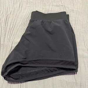Varsity Black Athletic Shorts